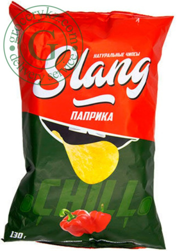 Slang potato chips, paprika, 130 g