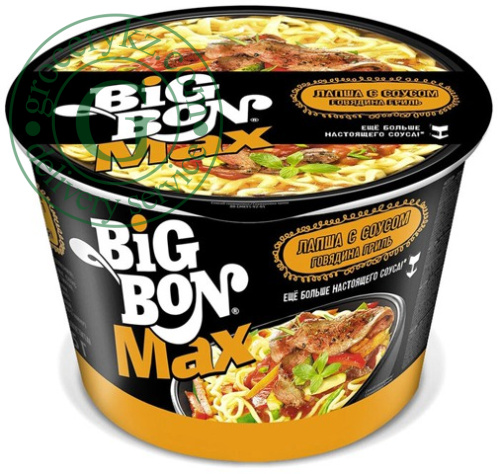 Big Bon noodles with BBQ beef and sauce, 95 g
