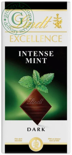 Lindt Excellence dark chocolate, mint, 100 g