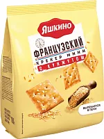 Yashkino French mini crackers with sesame, 180 g