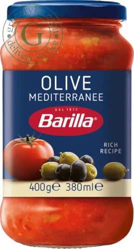 Barilla tomato sauce with olives, 400 g