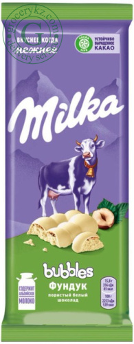 Milka Bubbles porous chocolate with hazelnut, 80 g