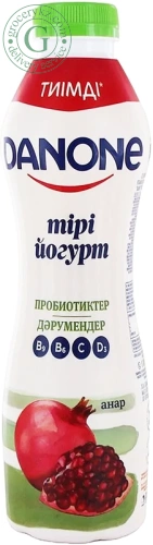 Danone drinking yogurt, pomegranate, 670 g