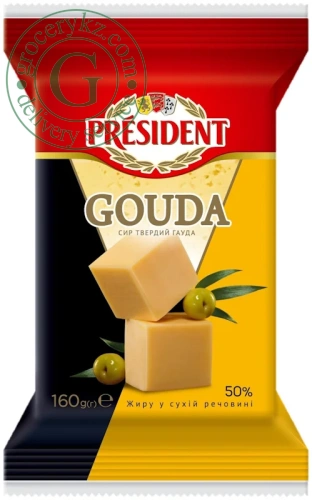 President Gouda hard cheese, 160 g