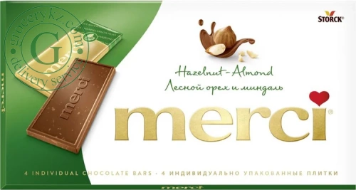 Merci chocolate, hazelnut-almond, 100 g