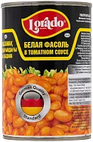 Lorado canned white beans in tomato sauce, 400 g