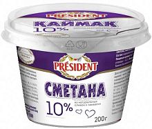 President sour cream, 10%, 200 g