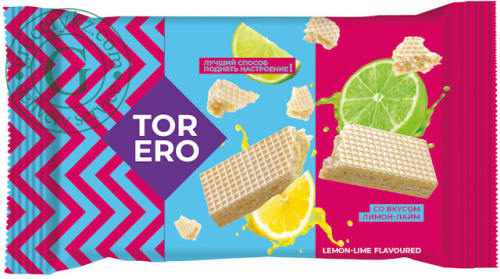 Torero wafers, lemon lime flavoured, 200 g