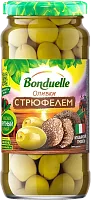 Bonduelle canned green olives stuffed with truffle, 244 ml