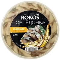 Rokos herring fillet in oil, 500 g