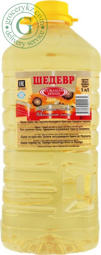Shedevr sunflower oil, 5 l