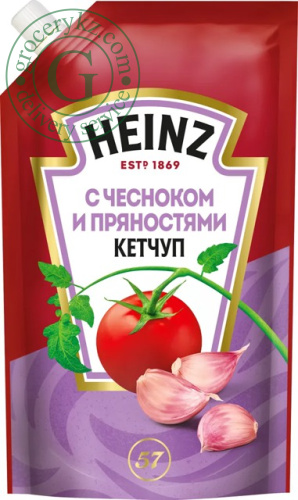 Heinz ketchup with garlic and spices, 320 g