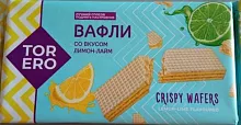 Torero wafers, lemon lime flavoured, 200 g