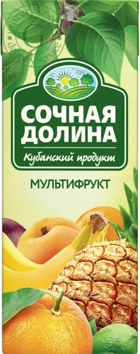 Sochnaya Dolina multifruit juice, 0.2 l