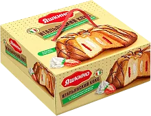 Yashkino Italian cake, strawberry jam and buttercream, 500 g
