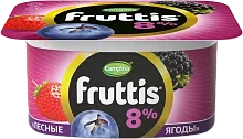 Fruttis yogurt, 8%, forest berries, 115 g