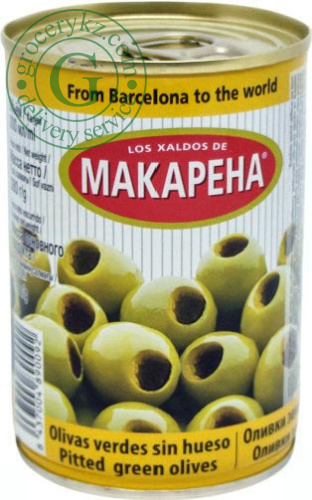 Makarena pitted green olives, 314 ml
