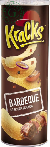 Kracks potato chips, BBQ, 160 g