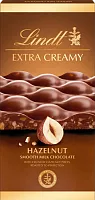 Lindt Extra Creamy chocolate bar, hazelnut, 80 g