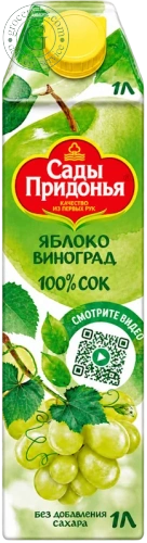 Sady Pridonia apple and grape juice, 1 l