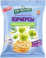 Dr. Korner rice and corn chips, rosemary and olive oil, 50 g