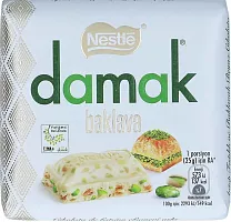 Nestle Damak white chocolate bar with baklava, 60 g