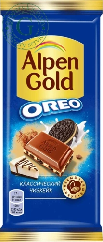 Alpen Gold Oreo chocolate, 85 g