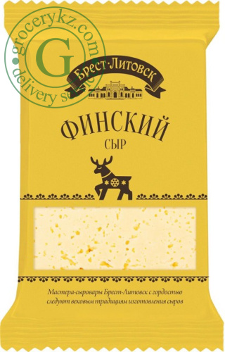 Brest Litovsk Finnish semi hard cheese, slab, 200 g