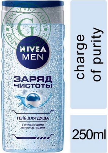 Nivea Men shower gel, charge of purity, 250 ml