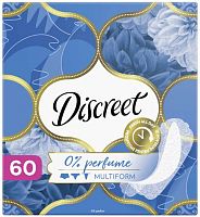 Discreet multiform panty liners, 0% perfume, 60 pc