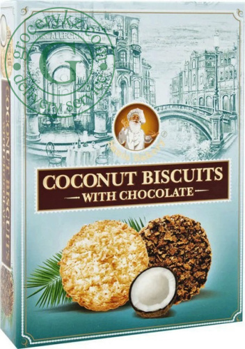 Santa Bakery coconut biscuits with chocolate, 135 g