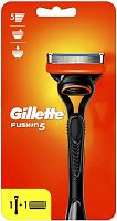 Gillette Fusion 5 razor handle + shaving blades, 1 pc