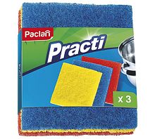 Paclan diswash sponges made of needle abrasive, 3 pc