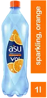 ASU sparkling water, orange, 1 l