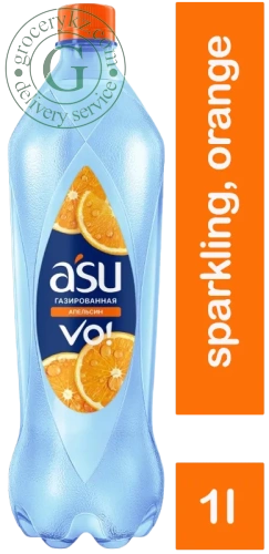 ASU sparkling water, orange, 1 l