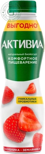 Activia yogurt, drinking, strawberries, 670 g
