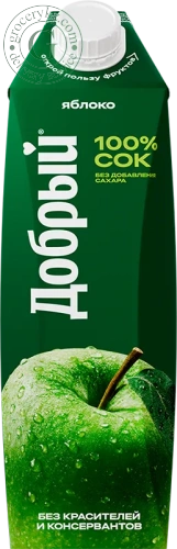 Dobry green apple juice, 1l