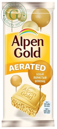 Alpen Gold aerated white chocolate, 80 g