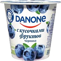 Danone yogurt, blueberries, 110 g