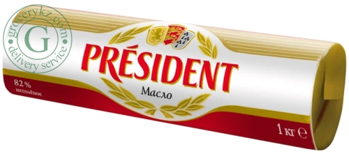 President unsalted butter, 82%, 1 kg