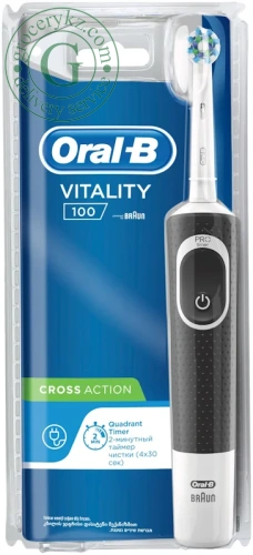 Oral-B Vitality 100 electric toothbrush, cross action, 1 pc