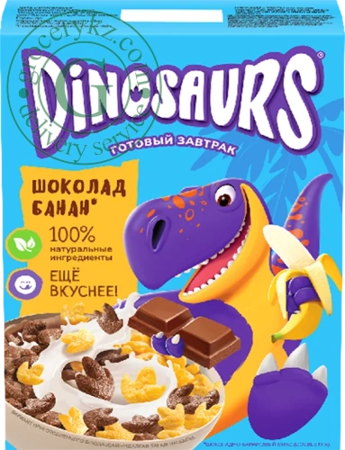 Dinosaurs breakfast, chocolate and banana, 200 g