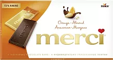 Merci chocolate, orange-almond, 100 g
