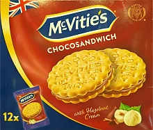McVitie's choco sandwiches, hazelnut cream, 360 g