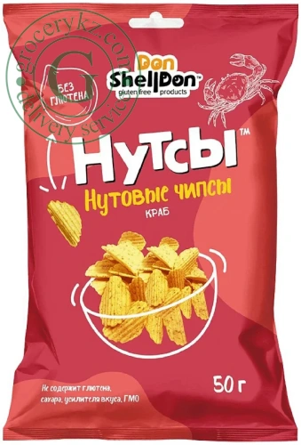 Don Shelldon chickpea chips, crab, 50 g