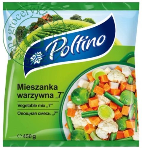 Poltino frozen vegetable mix 7, 450 g