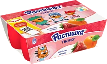 Rastishka curd (6 in 1), strawberry and apricot, 270 g