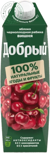Dobry apple, chokeberry and cherry juice, 1l Dobry apple, chokeberry and cherry juice, 1l