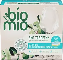 BioMio dishwasher tablets, eucalyptus, 25 tablets
