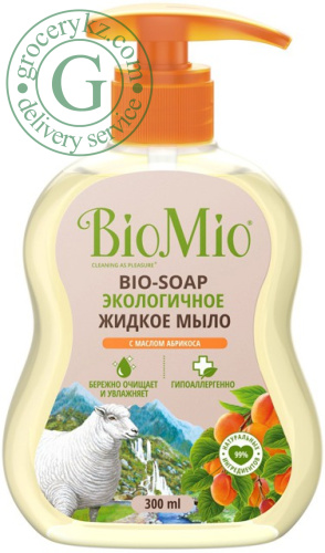 BioMio liquid soap with apricot oil, 300 ml